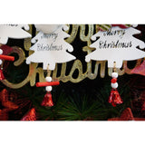 Ornament de brad mos craciun, Flippy, alb, lemn, 20 cm - vivimall.ro