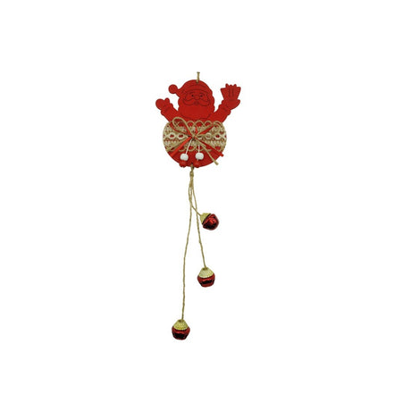 Ornament De Brad Mos Craciun, Lemn/Textil, 36 Cm
