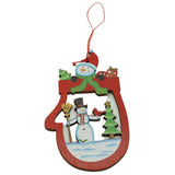 Ornament De Brad Oameni De Zapada, Lemn, 10 Cm