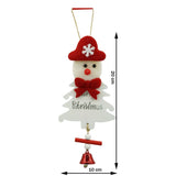 Ornament de brad om de zapada, Flippy, alb, lemn, 20 cm - vivimall.ro