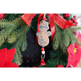 Ornament de brad om de zapada, Flippy, multicolor, lemn, 17 cm - vivimall.ro