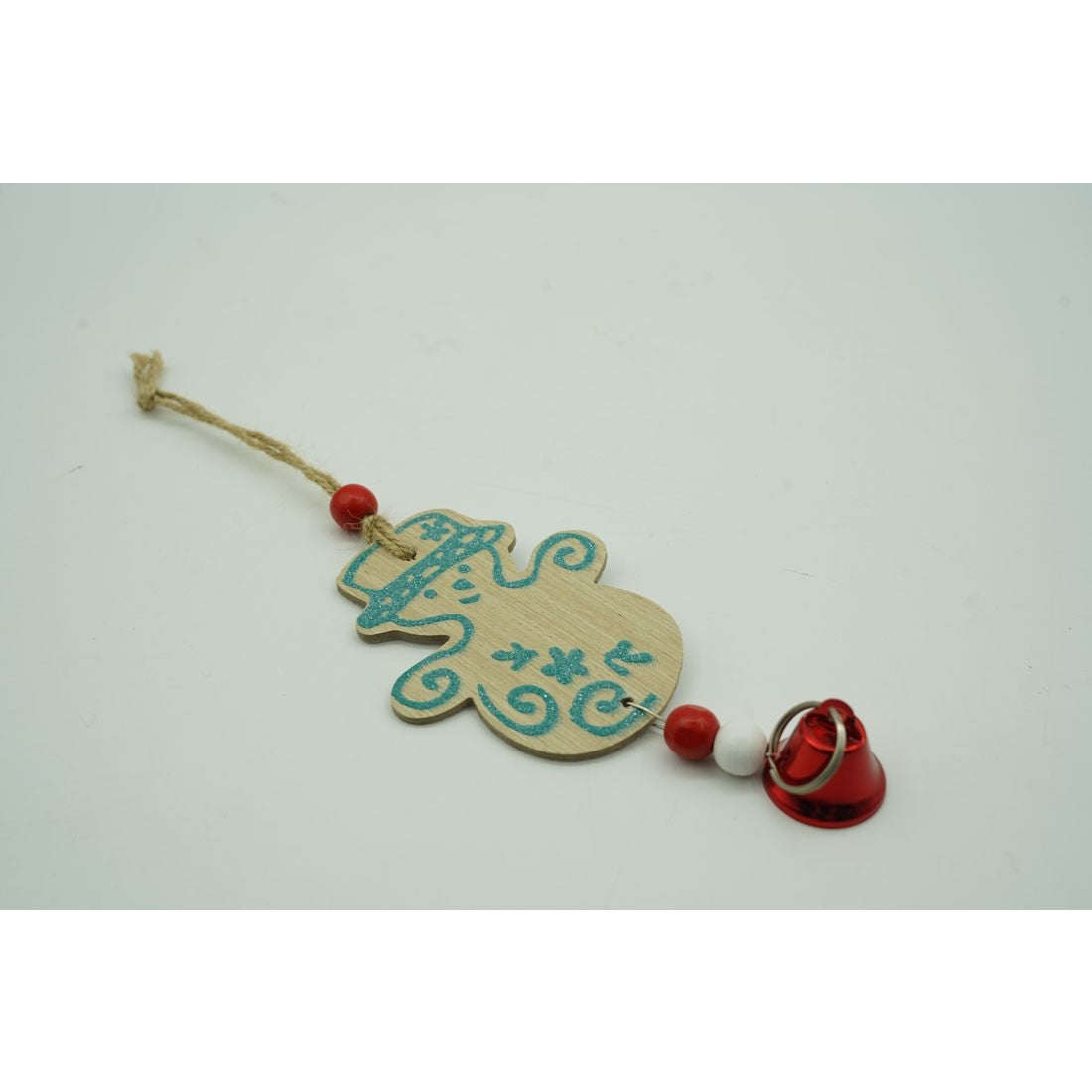 Ornament de brad om de zapada, Flippy, multicolor, lemn, 17 cm - vivimall.ro