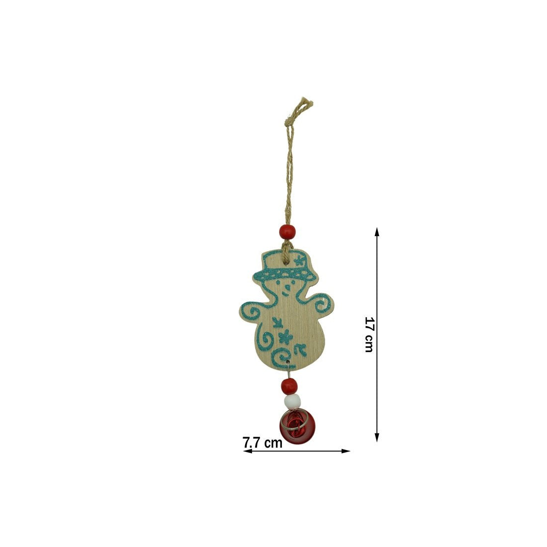 Ornament De Brad Om De Zapada, Lemn, 17 Cm