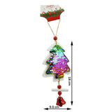 Ornament De Brad Pom De Craciun Din Paiete, Lemn, 18 Cm