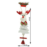 Ornament de brad ren, Flippy, alb, lemn, 20 cm - vivimall.ro