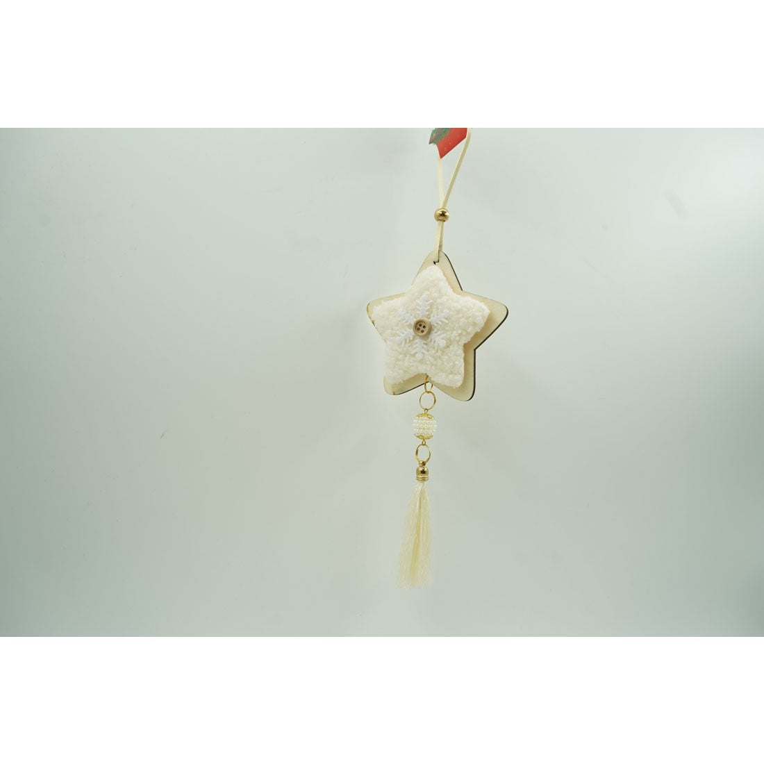Ornament De Brad Stea, Lemn/Textil, 25 Cm
