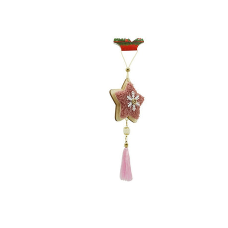 Ornament De Brad Stea, Lemn/Textil, 25 Cm