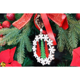 Ornament de brad trei brazi, Flippy, multicolor, lemn, 12 cm - vivimall.ro