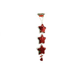 Ornament De Brad Trei Stele Cu Paiete, Lemn, 36 Cm