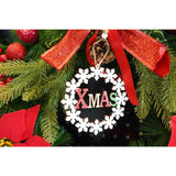 Ornament de brad Xmas, Flippy, multicolor, lemn, 12 cm - vivimall.ro