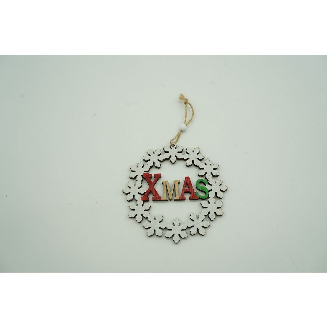 Ornament de brad Xmas, Flippy, multicolor, lemn, 12 cm - vivimall.ro