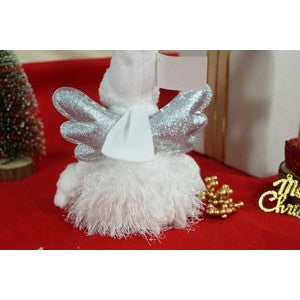 Ornament De Craciun Ingeras, Alb/, Textil, 51 Cm