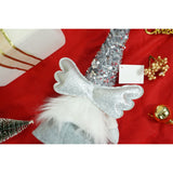 Ornament De Craciun Ingeras, Alb/, Textil, 53 Cm