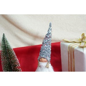 Ornament De Craciun Ingeras, Alb/, Textil, 58 Cm