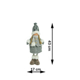 Ornament De Craciun Papusa, /Alb, Textil, 43 Cm
