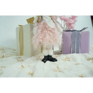 Ornament De Craciun Papusa, Roz/, Textil, 44 Cm