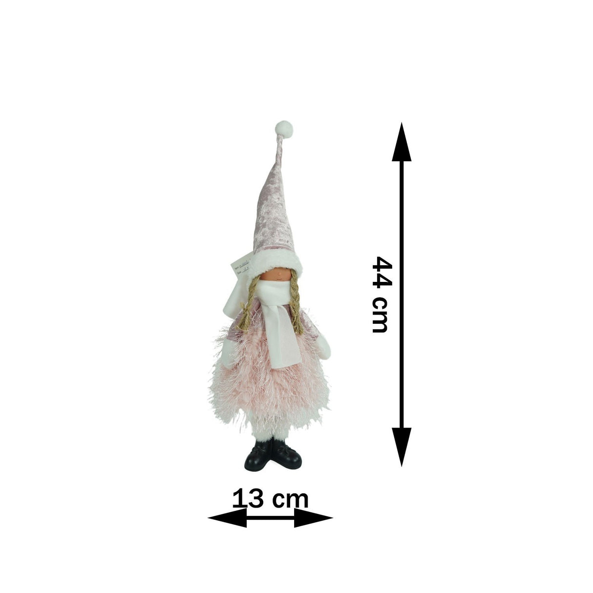 Ornament De Craciun Papusa, Roz/, Textil, 44 Cm