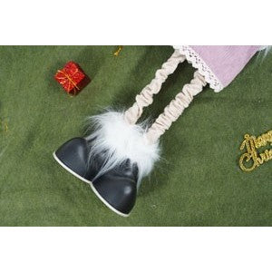 Ornament De Craciun Ren Cu Picioare Telescopice, Roz/, Textil, 72 Cm