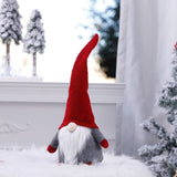 Ornament De Craciun Spiridus, Caciula Rosie, Material Textil, 40 Cm - vivimall.ro
