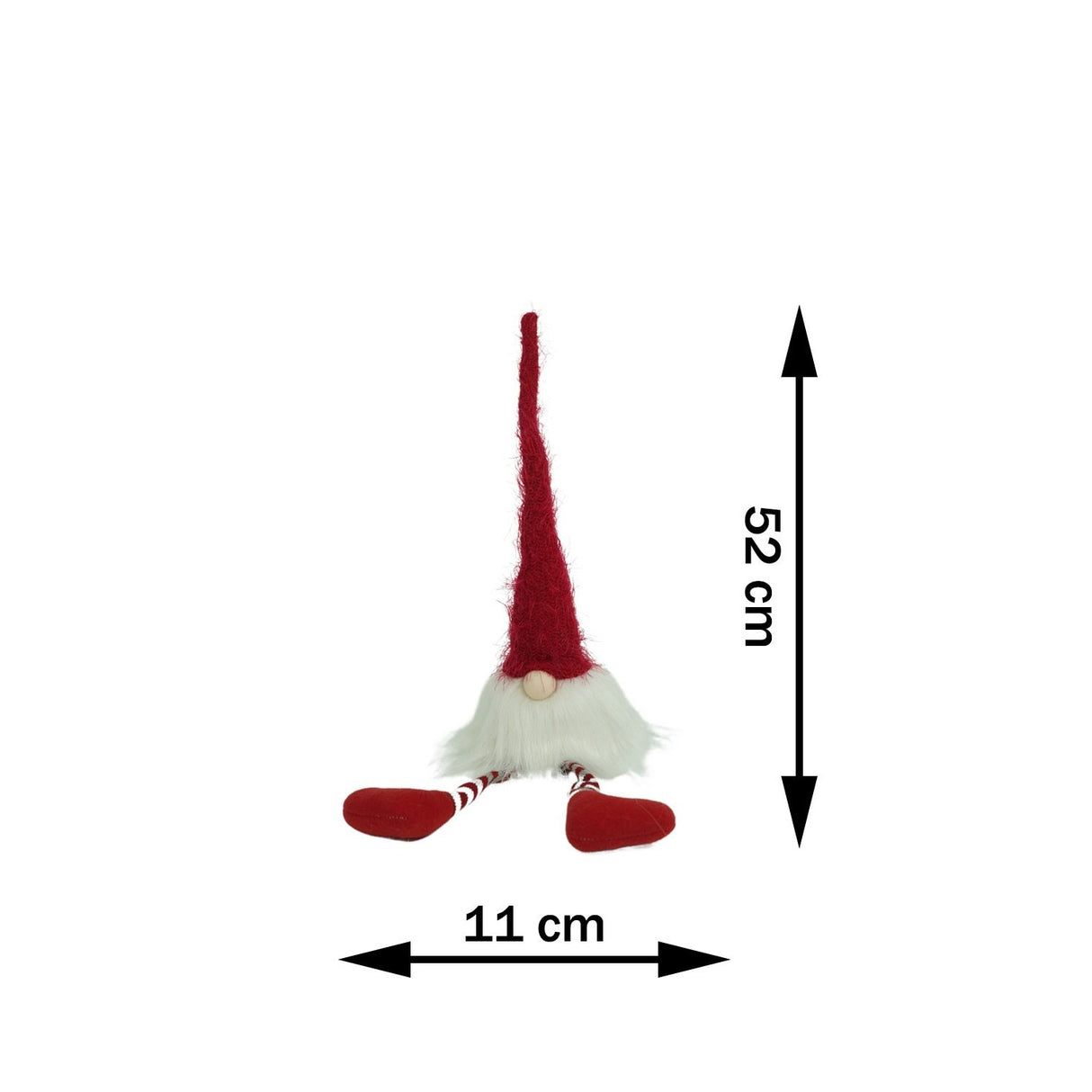 Ornament De Craciun Spiridus, Rosu/, Textil, 52 Cm