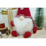 Ornament de Craciun spiridus, Flippy, gri/alb, textil, 58 cm - vivimall.ro