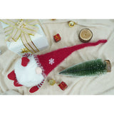 Ornament De Craciun Spiridus, /Alb, Textil, 58 Cm