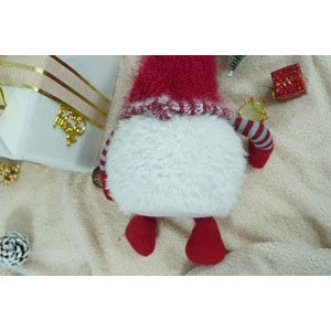 Ornament De Craciun Spiridus, /Alb, Textil, 58 Cm