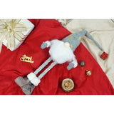 Ornament de Craciun spiridus, Flippy, gri/alb, textil, 80 cm - vivimall.ro