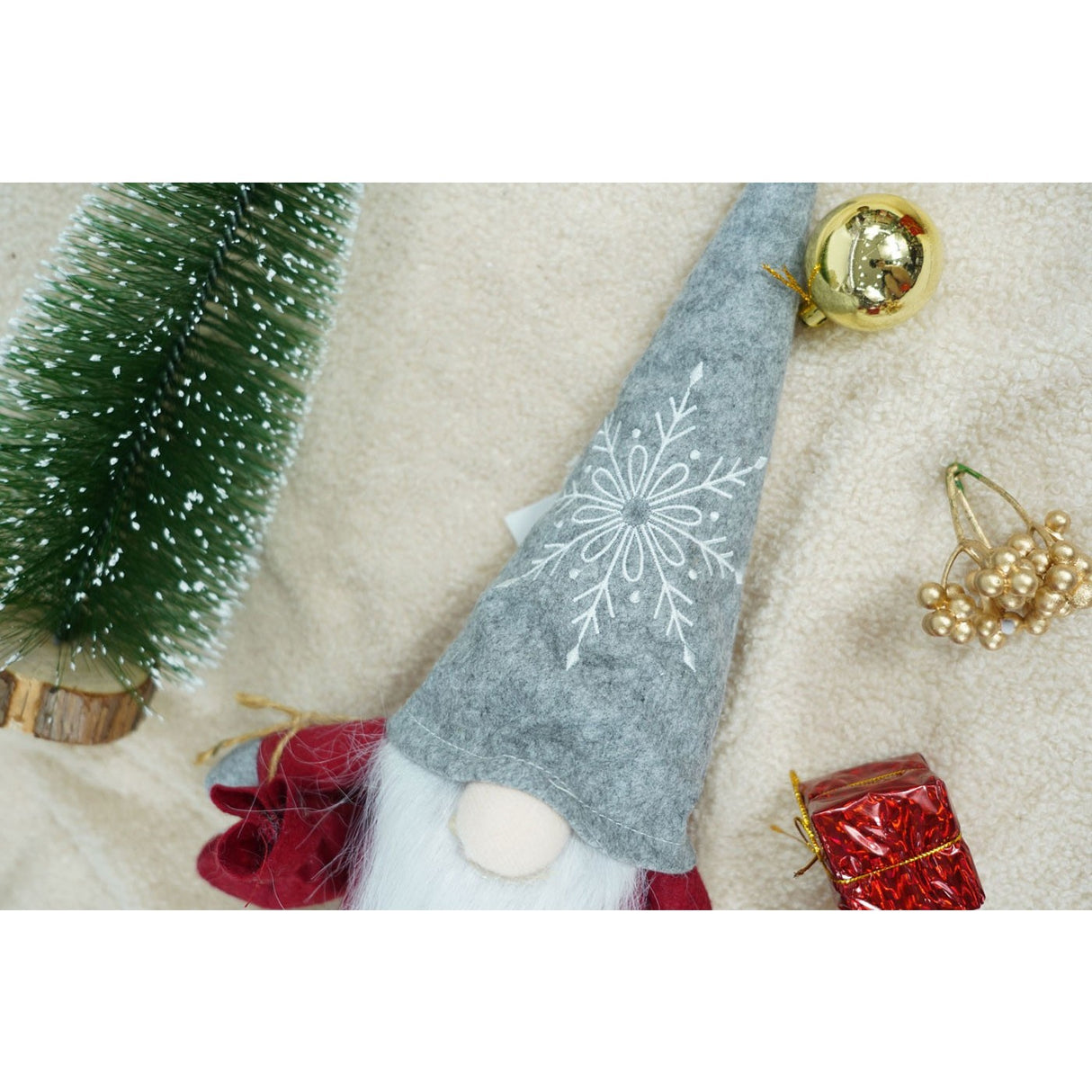 Ornament De Craciun Spiridus, Rosu/, Textil, 42 Cm