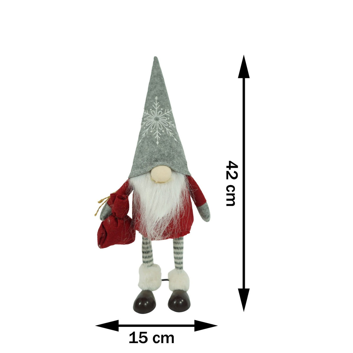 Ornament De Craciun Spiridus, Rosu/, Textil, 42 Cm