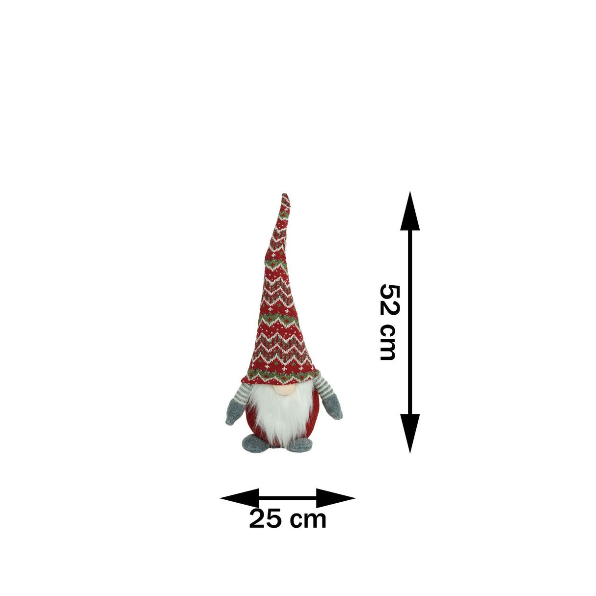 Ornament De Craciun Spiridus, Rosu/, Textil, 52 Cm