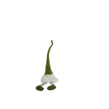 Ornament De Craciun Spiridus, /Alb, Textil, 52 Cm