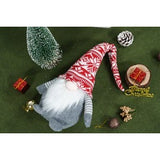 Ornament de Craciun spiridus model 2, Flippy, rosu/gri, textil, 45 cm - vivimall.ro