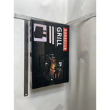 Gratar Portabil, Vivimall, Pliabil, Tip Servieta, cu Accesorii pentru Gatit Incluse, Confectionat din Metal, 46x43x26 cm, Negru - vivimall.ro