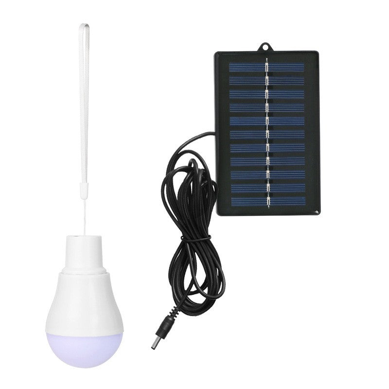Bec Portabil Cu Panou Solar, Pentru Camping, Utilizare Exterior/Interior, 3.6V, 400 Mah, 6.2 X 10 Cm, Alb Rece - vivimall.ro
