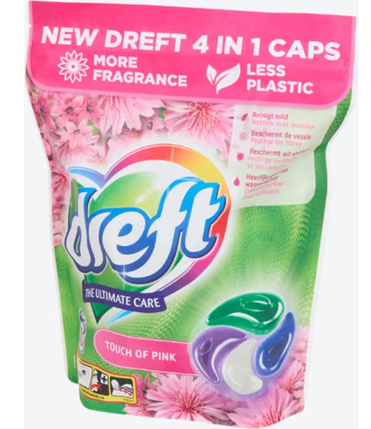 Capsule Dreft 4in1 Pink Flowers 50 buc - Curățare eficientă