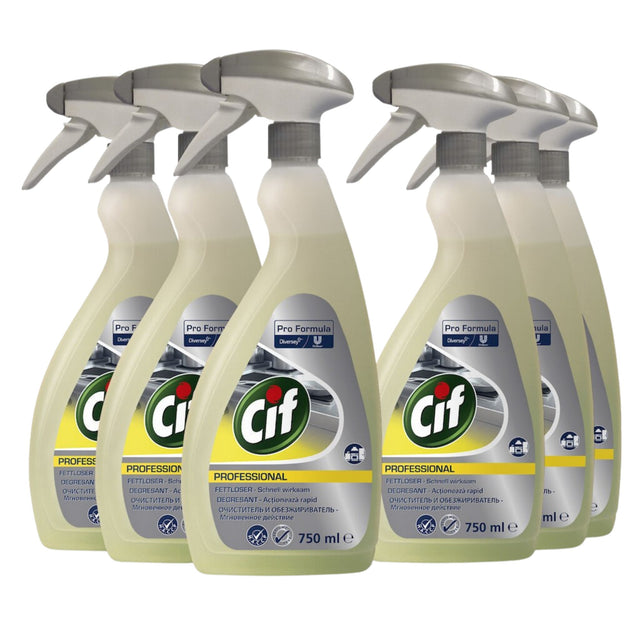 Pachet CIF Professional Degreaser – Degresant Profesional, 6×0.75 L - vivimall.ro
