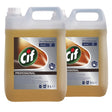 Pachet CIF Professional Wood Floor Cleaner – Detergent pentru Pardoseli din Lemn 2×5 L - vivimall.ro