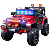 Mașina Electrica pentru Copii, Off-Road, Conectare Bluetooth, telecomanda, Tracțiune Integrala, Lumina Intermitenta, Baterie 12V 7Ah, 120x63x68cm, Alb