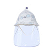 Palarie De Protectie Pentru Bebelusi, Model Cu Norisori Astri, Pescareasca, De Primavara Si Toamna, Cu Masca Si Fermoar, 42 Cm, Pentru 0-3 Luni, Bleu - vivimall.ro