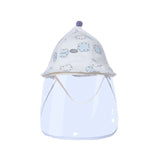Palarie De Protectie Pentru Bebelusi, Model Cu Norisori Astri, Pescareasca, De Primavara Si Toamna, Cu Masca Si Fermoar, 42 Cm, Pentru 0-3 Luni, Bleu - vivimall.ro