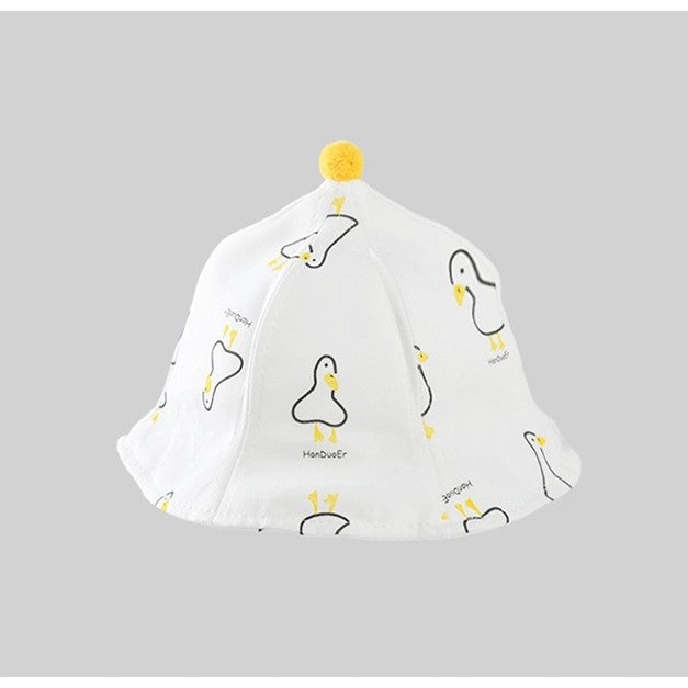 Palarie de Protectie pentru Bebelusi, Vivimall, Model Ratuste, Pescareasca, de Primavara si Toamna, cu Masca si Fermoar, 42 cm, pentru 0-3 Luni, Alb