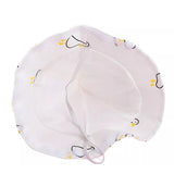Palarie de Protectie pentru Bebelusi, Flippy, Model Ratuste, Pescareasca, de Primavara si Toamna, cu Masca si Fermoar, 48 cm, pentru 6-12 Luni, Alb