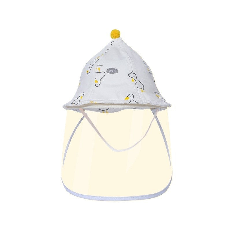 Palarie De Protectie Pentru Bebelusi, Pescareasca, De Primavara Si Toamna, Cu Masca Si Fermoar, 45 Cm, Pentru 3-6 Luni - vivimall.ro