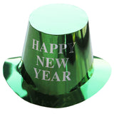 Palarie Happy New Year pentru Revelion, Flippy, Palarie Festiva de Anul Nou, Palarie Magica din Hartie, 29 x 25 x 15.5 cm, Colorata Sclipitor Verde - vivimall.ro