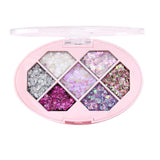 Paleta Cu Glitter, Varianta 2, 7 Nuante, Pentru Corp Si Par, 50 G, Rezistent La Apa, 9.8 X 6.8 Cm, Multicolor - vivimall.ro