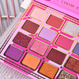 Paleta De Machiaj, Kevin & Coco, Cherry Blossom. Fard De Pleoape, 19 Culori, 19.2 X 12.8 X 1.4 Cm - vivimall.ro