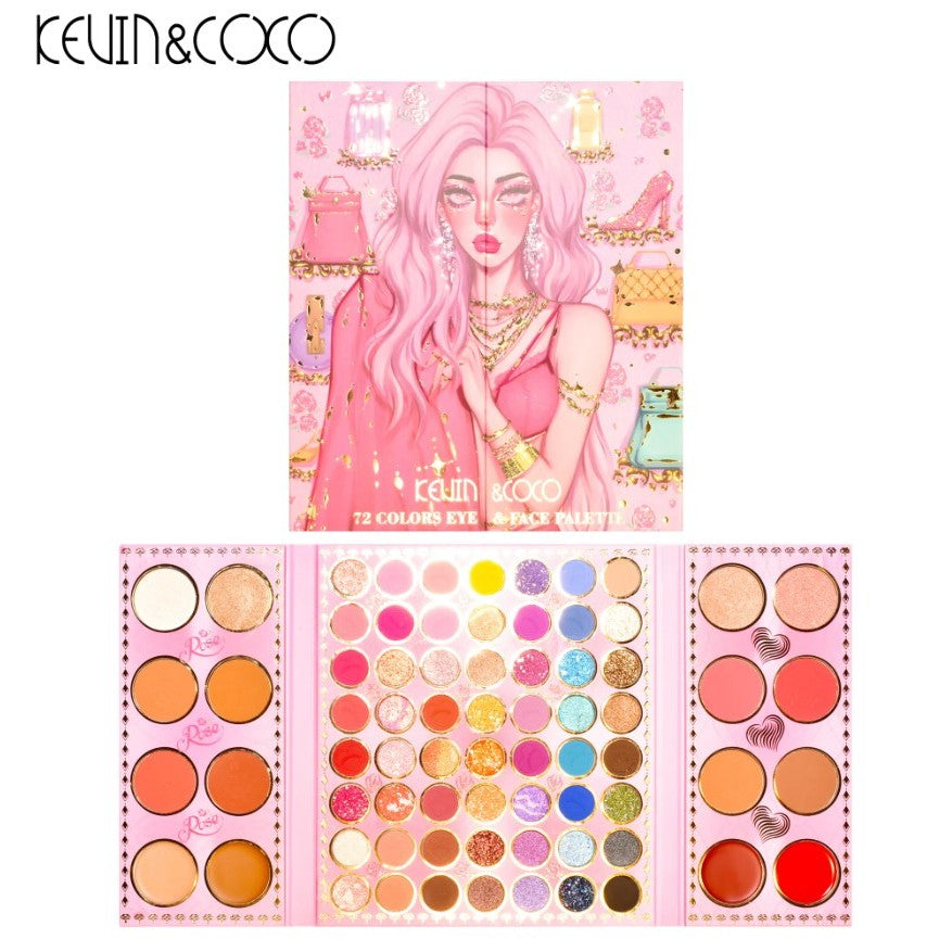 Set Paleta Farduri 72 Culori | Glamifique - vivimall.ro