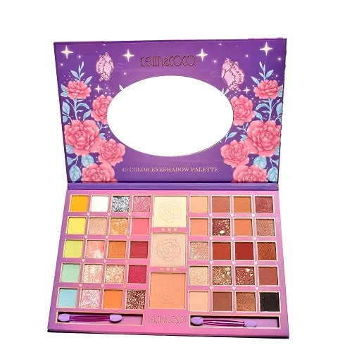 Paleta Farduri Kevin&Coco Varianta 1, 43 Culori, Farduri Mate Si Sidefate, Pudra Si Iluminator, 2 Aplicatoare Incluse, Dreptunghiulara, 400 G, 27.3 X 17.8 X 1.3 Cm, Valabilitate 3 Ani, Multicolor - vivimall.ro