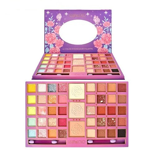 Paleta Farduri Kevin&Coco Varianta 1, 43 Culori, Farduri Mate Si Sidefate, Pudra Si Iluminator, 2 Aplicatoare Incluse, Dreptunghiulara, 400 G, 27.3 X 17.8 X 1.3 Cm, Valabilitate 3 Ani, Multicolor - vivimall.ro